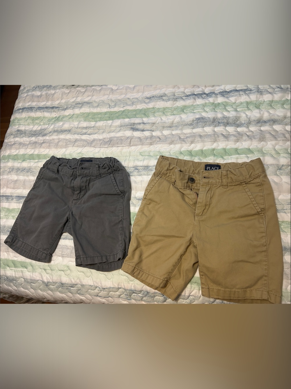 Place boys' shorts - Khaki and Gray 2-pack